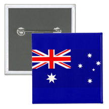 Button with Flag of Australia