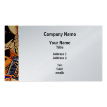Buttons and Snaps - Platinum Finish Business Cards
