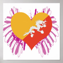 Buy Bhutan Flag Posters