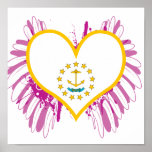 Buy Rhode Island Flag Print