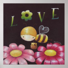 Buz-buz the Honey Bee Print