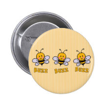 Buzz Buzz Bee Pinback Button
