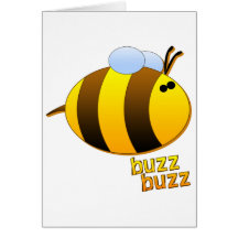 Buzz Buzz the Bumblebee Greeting Card