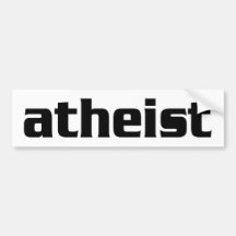 BW_atheist2 Bumper Stickers