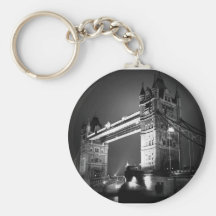 BW Black & White London Tower Bridge Key Chains