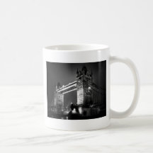 BW Black & White London Tower Bridge Mugs