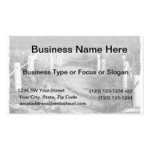 BW Fort Pierce, Florida beach walk dune roped off Business Cards