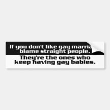 BW_gay_marriage1 Bumper Sticker