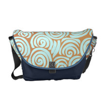 Bwown Vintage Swirls messenger bag