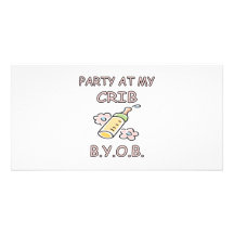 BYOB  Girl Personalized Photo Card
