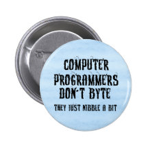Byting Programmers Pinback Buttons
