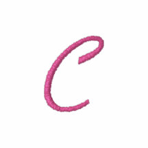 C-Initial Zipper Jacket-Embroidered
