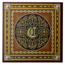 C Monogram Premium Best viewed large. see notes Ceramic Tile
