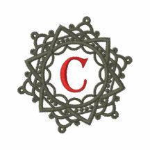 C Monogram Snowflake embroidered womens shirt Polo Shirt