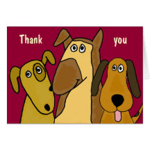 CA- Cute Puppy Thank you Card
