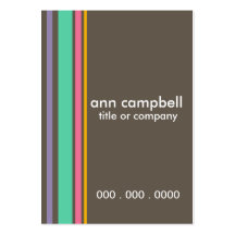 Cabanna Stripes Business Card Template