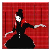 cabaret marionette personalized invite