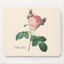 "Cabbage Rose" Mouse Pad