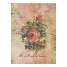 Cabbage Roses Bridal Shower invitation