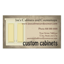Cabinet Countertop Remodeling Business Card