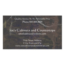 Cabinet Countertop Remodeling Business Card