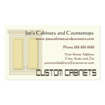 Cabinet Countertop Remodeling Business Card