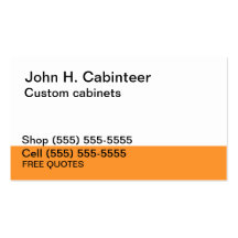 Cabinet maker business cards