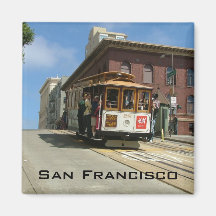 Cable Car Fridge Magnet