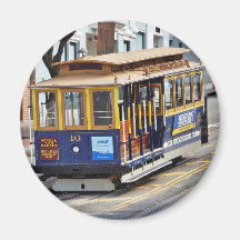 Cable Cars In San Francisco Refrigerator Magnets