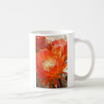 Cactus Flower with a bumble bee Mugs