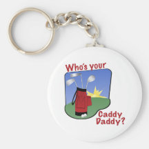 Caddy Daddy Golfer Gift Key Chain