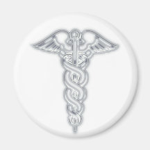 Caduceus Refrigerator Magnet