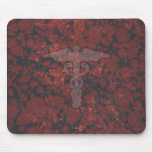 Caduceus the medical symbol for a doctor or nurse mouse pads