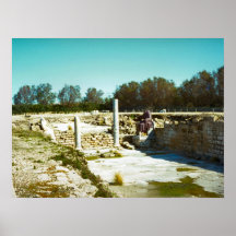 Caesarea - remains of the Roman Forum Poster