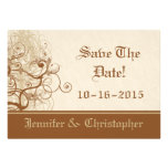 Cafe and Cream Save The Date Cards Personalized Invitation