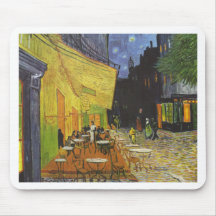 Cafe at Night by Vincent Van Gogh Mouse Pads