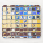 Cafe Blue ~ glass tiles Mouse Mat