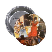 Cafe Concert at Les Ambassadeurs by Edgar Degas Pinback Button