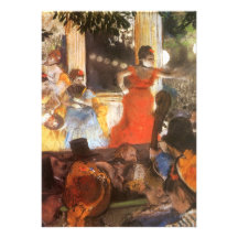 Cafe Concert at Les Ambassadeurs by Edgar Degas Personalized Announcement