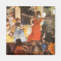 Cafe Concert at Les Ambassadeurs by Edgar Degas Refrigerator Magnets