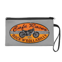 Cafe racer wristlet purse