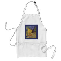 Cafe' Terrace At Night Van Gogh coffeehouse Gifts Apron