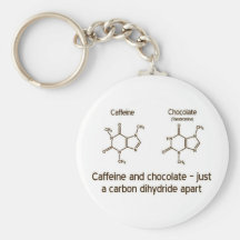 Caffeine and chocolate Keychain