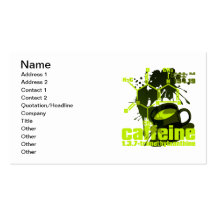 Caffeine Business Card Template