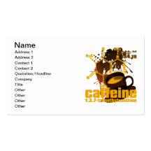 Caffeine Business Cards