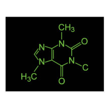 Caffeine Coffee Molecule Post Cards
