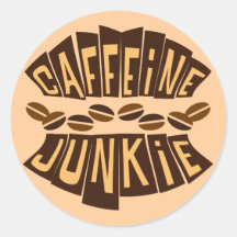 CAFFEINE JUNKIE STICKERS