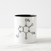 caffeine molecule coffee mug