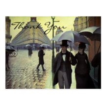 Caillebotte's Paris Street, Rainy Day Postcards