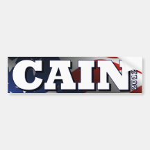 Cain 2012 bumper sticker